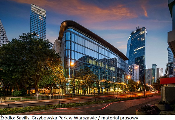 SAVILLS: Firmy technologiczne wybierają nieruchomość komercyjną Grzybowska Park w Warszawie