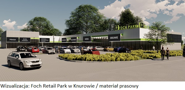 Nieruchomość komercyjna Foch Retail Park w Knurowie z kolejnym najemcą