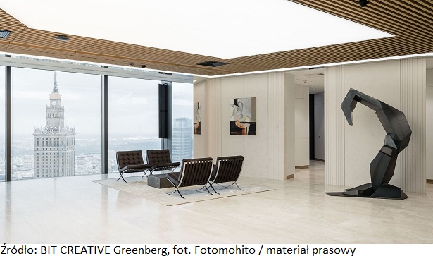 Biuro kancelarii prawnej w Warszawie zaprojektowane przez BIT CREATIVE