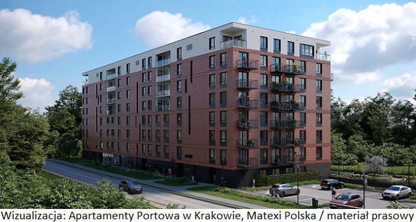 Matexi Polska wybrała Chemobudowa-Kraków na generalnego wykonawcę nieruchomości inwestycyjnej Apartamenty Portowa w Krakowie