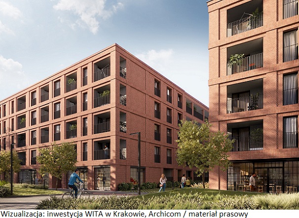 Archicom z dobrą przedsprzedażą apartamentów z krakowskiego projektu WITA