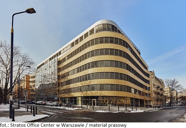 Nieruchomość inwestycyjna Stratos Office Center w Warszawie z umowami najmu na 4650 m kw. powierzchni biurowej
