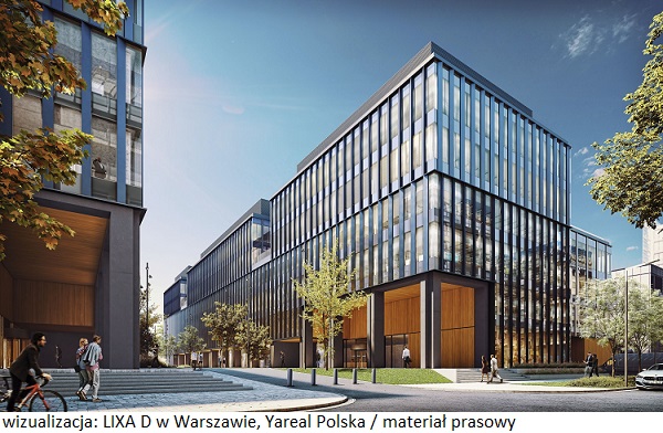 Nieruchomość inwestycyjna LIXA D w Warszawie z nowym najemcą biurowym