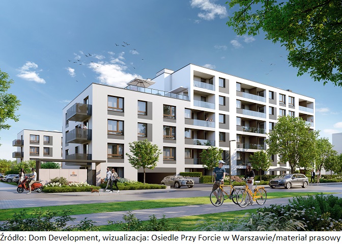 Dom Development z bogatszą ofertą mieszkań na sprzedaż w Warszawie