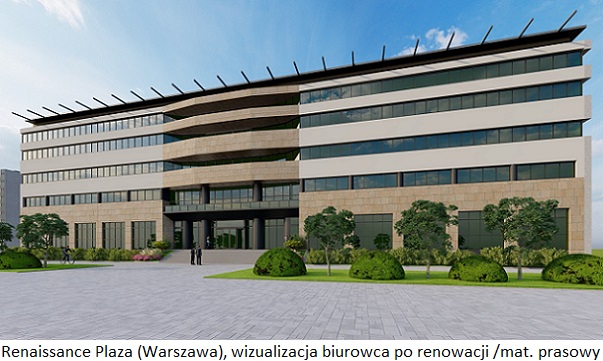 Warszawski UP wynajął ponad 3700 mkw. w biurowej nieruchomości inwestycyjnej Renaissance Plaza w Warszawie