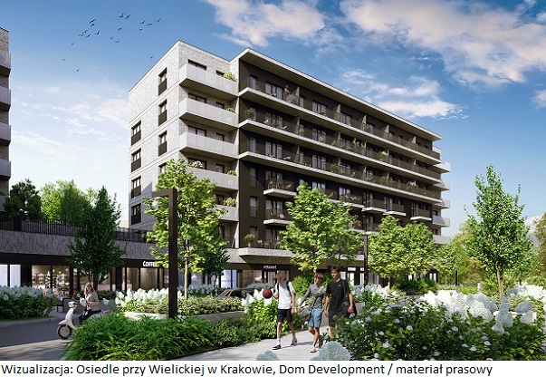 Dom Development rozpoczyna sprzedaż pierwszego etapu Osiedla przy Wielickiej w Krakowie