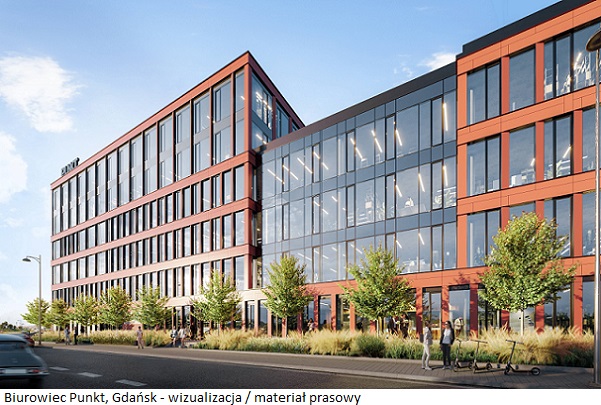Biurowiec Punkt, Gdańsk, wizualizacja 01
