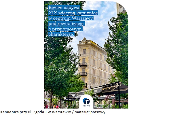Kamienica przy ul. Zgoda 1 w Warszawie zostanie poddana rewitalizacji