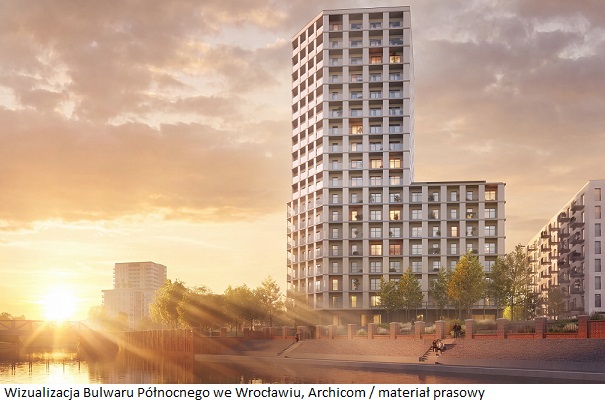 Archicom rozpoczął sprzedaż kolejnego etapu Bulwaru Północnego we Wrocławiu