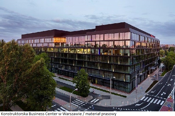 Biurowa nieruchomość inwestycyjna Konstruktorska Business Center z międzynarodowym graczem technologicznym jako najemcą