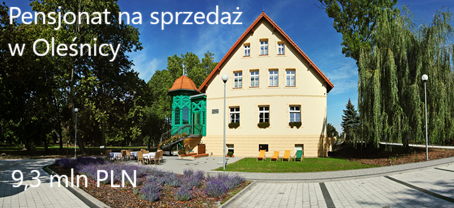 Pensjonat na sprzedaż Oleśnica - Unikatowy obiekt na sprzedaż - Dwór Spalice