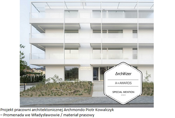 Trzy polskie pracownie zostały wyróżnione w Architzer A+Awards